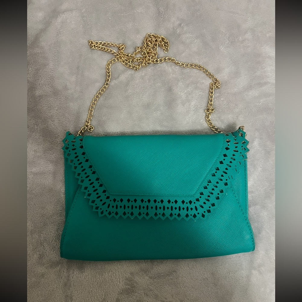 Elegant Teal Clutch Purse